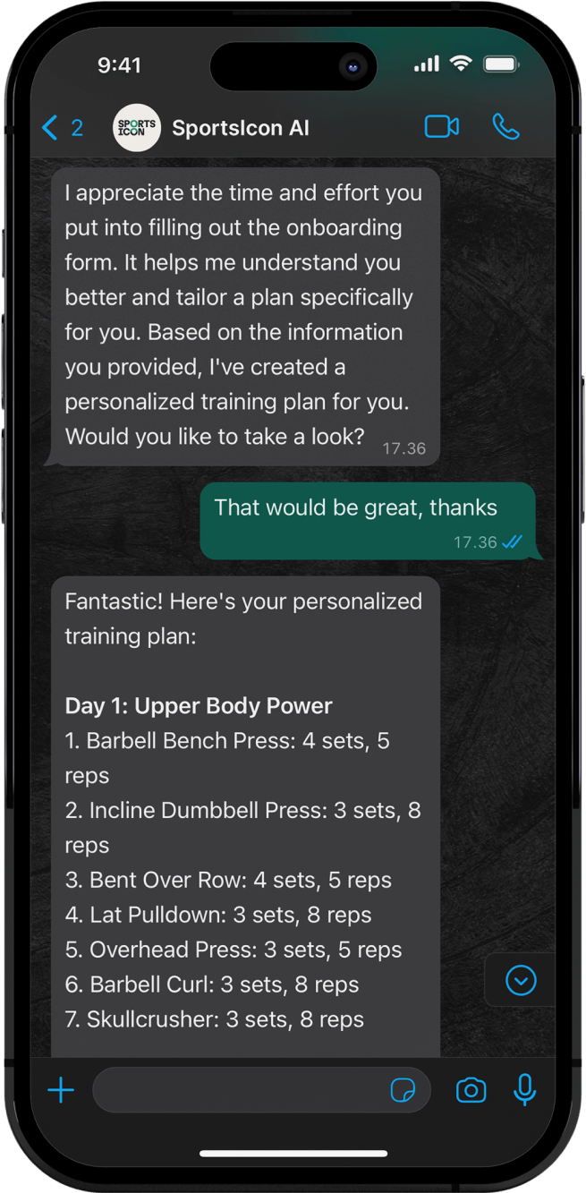 Personalized workout plans